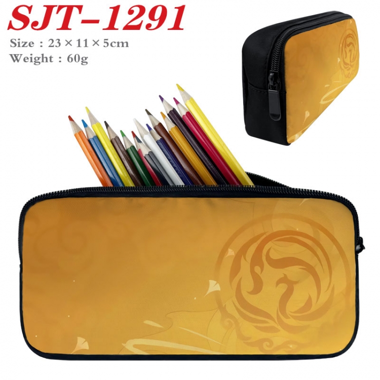 Genshin Impact  Anime nylon student pencil case 23x11x5cm SJT-1291