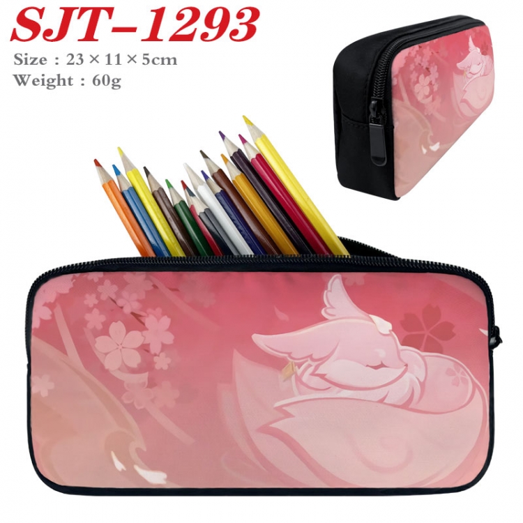 Genshin Impact  Anime nylon student pencil case 23x11x5cm SJT-1293