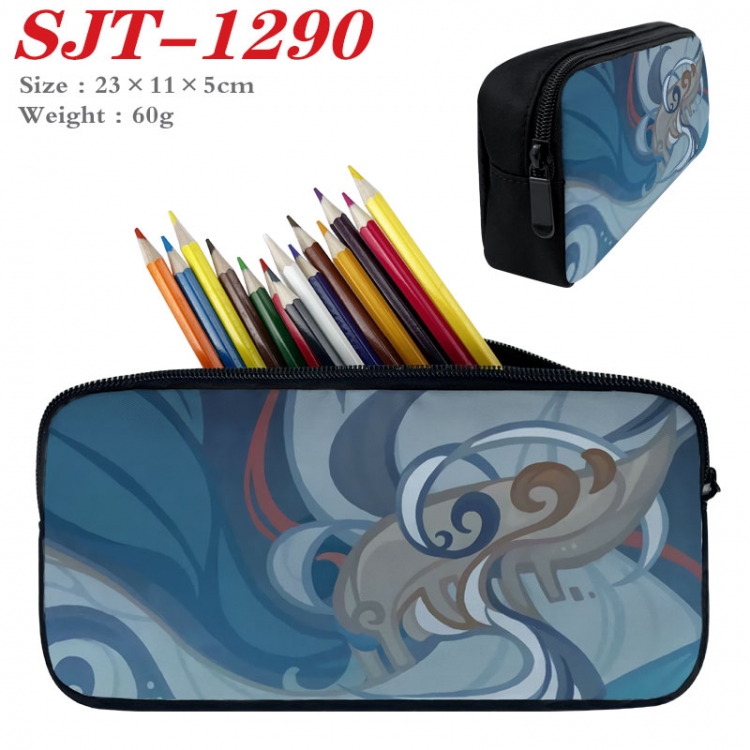 Genshin Impact  Anime nylon student pencil case 23x11x5cm SJT-1290