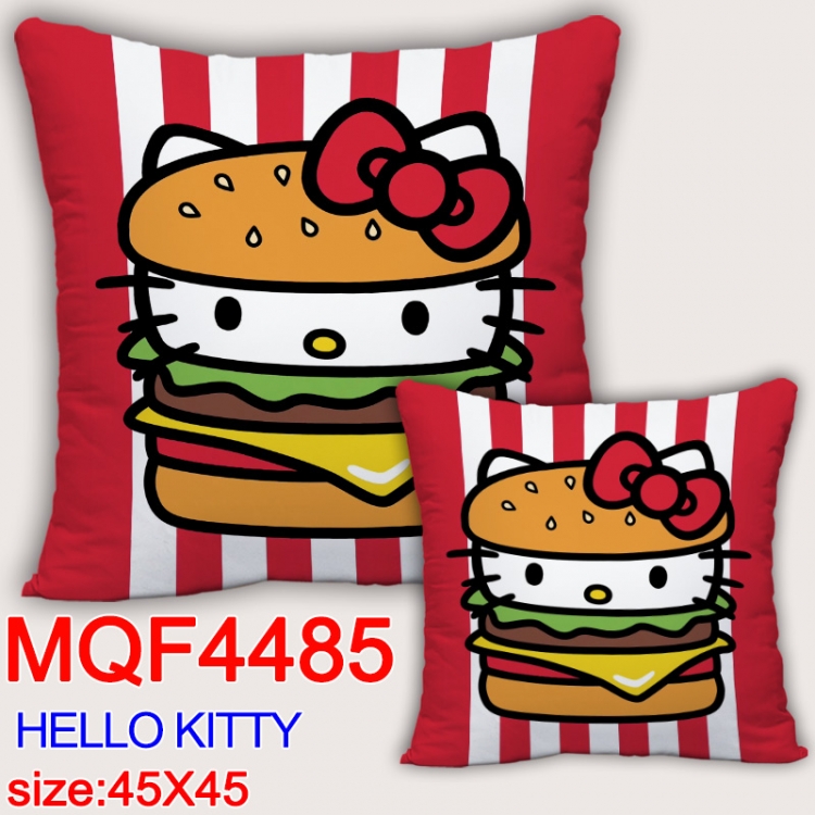 hello kitty  Anime square full-color pillow cushion 45X45CM NO FILLING MQF-4485