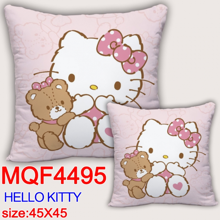 hello kitty  Anime square full-color pillow cushion 45X45CM NO FILLING  MQF-4495