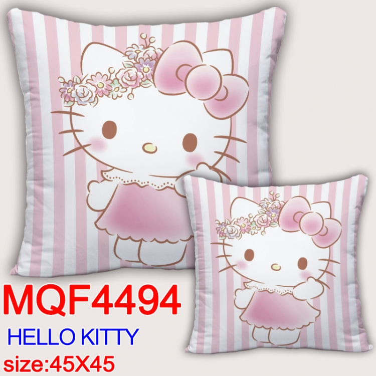 hello kitty  Anime square full-color pillow cushion 45X45CM NO FILLING  MQF-4494