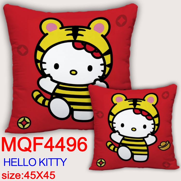 hello kitty  Anime square full-color pillow cushion 45X45CM NO FILLING MQF-4496