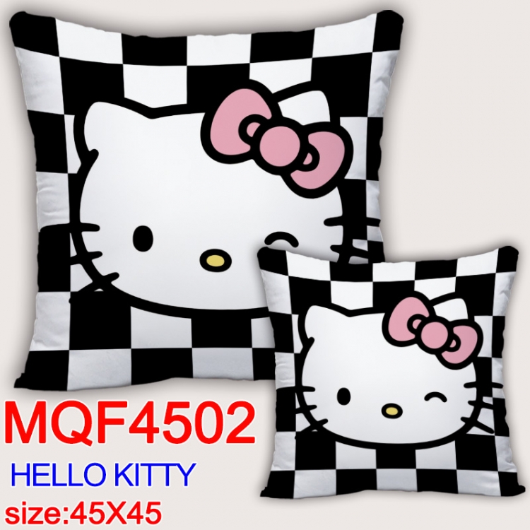 hello kitty  Anime square full-color pillow cushion 45X45CM NO FILLING MQF-4502