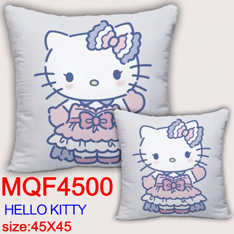 hello kitty  Anime square full-color pillow cushion 45X45CM NO FILLING MQF-4500