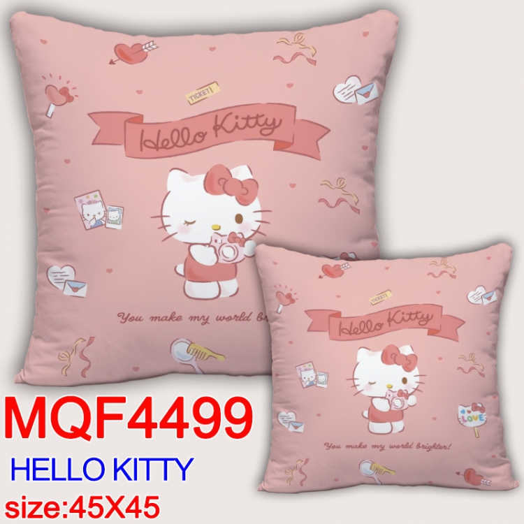 hello kitty  Anime square full-color pillow cushion 45X45CM NO FILLING  MQF-4499