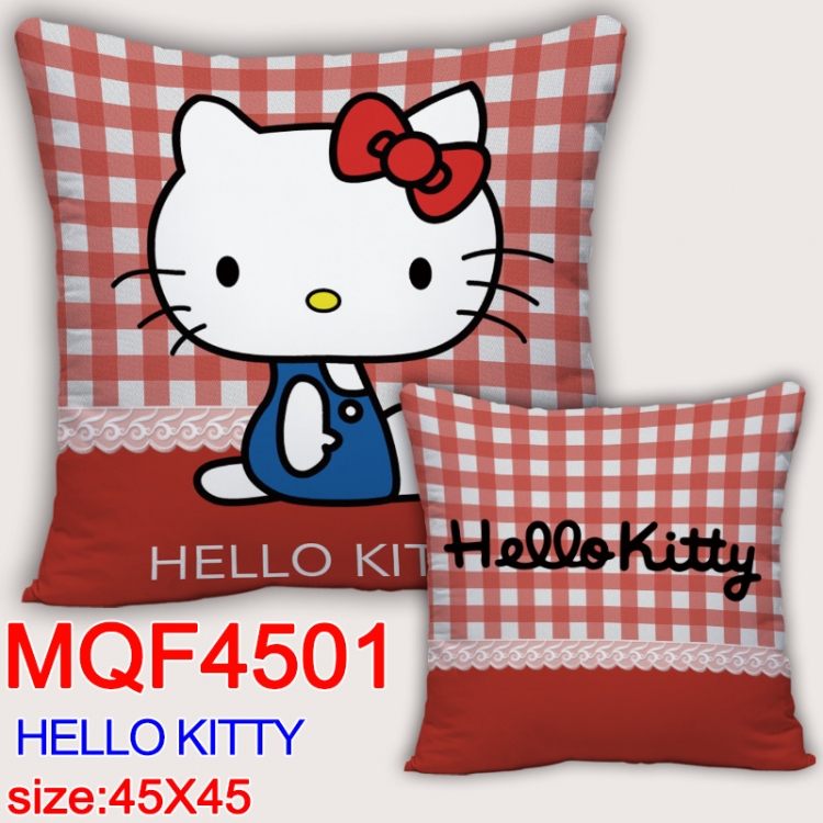 hello kitty  Anime square full-color pillow cushion 45X45CM NO FILLING MQF-4501