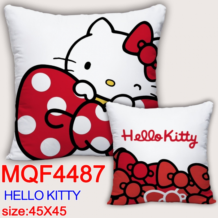 hello kitty  Anime square full-color pillow cushion 45X45CM NO FILLING  MQF-4487
