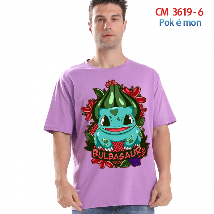 Pokemon Printed short-sleeved cotton T-shirt from S to 4XL3619-6