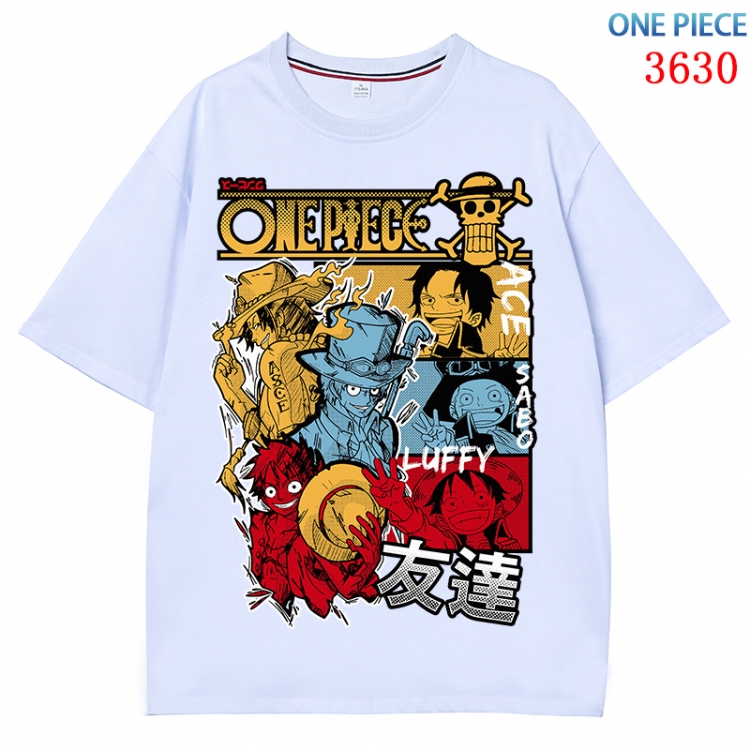 One Piece  Anime Pure Cotton Short Sleeve T-shirt Direct Spray Technology from S to 4XL CMY-3630-1