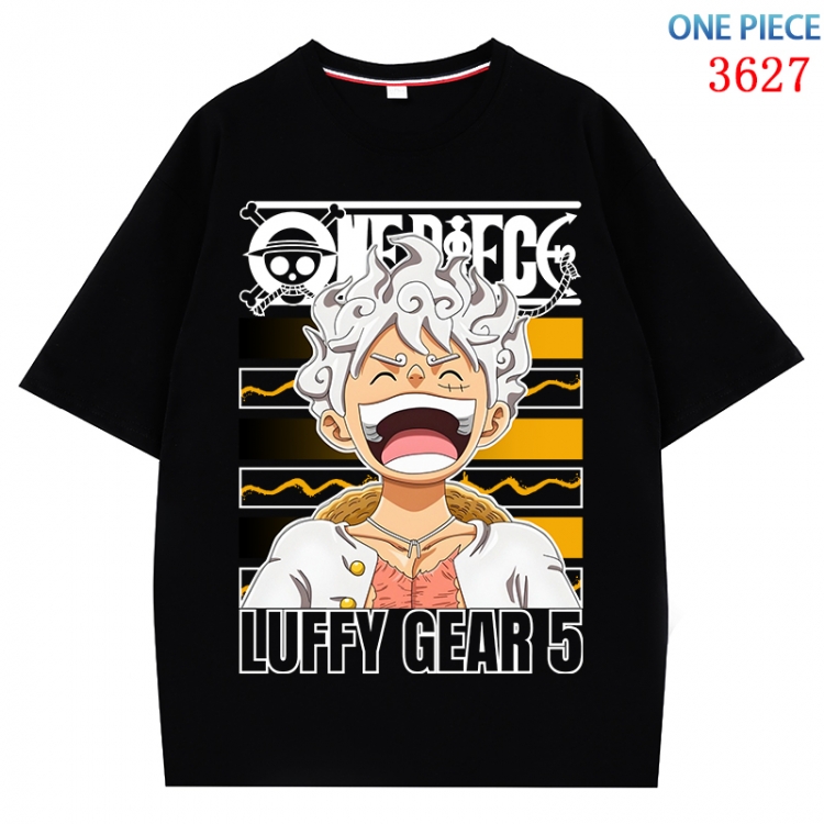 One Piece  Anime Pure Cotton Short Sleeve T-shirt Direct Spray Technology from S to 4XL CMY-3627-2