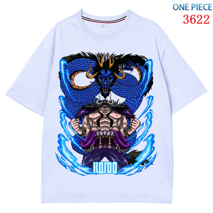 One Piece  Anime Pure Cotton Short Sleeve T-shirt Direct Spray Technology from S to 4XL CMY-3622-1
