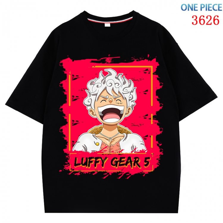 One Piece  Anime Pure Cotton Short Sleeve T-shirt Direct Spray Technology from S to 4XL  CMY-3626-2