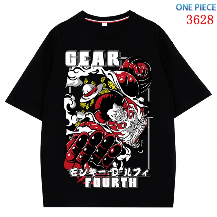 One Piece  Anime Pure Cotton Short Sleeve T-shirt Direct Spray Technology from S to 4XL CMY-3628-2