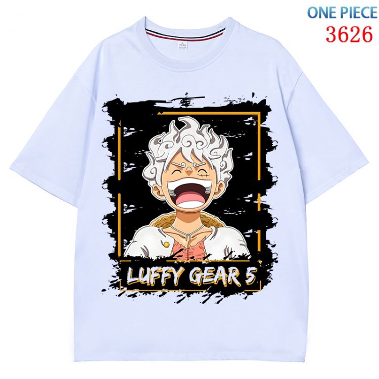 One Piece  Anime Pure Cotton Short Sleeve T-shirt Direct Spray Technology from S to 4XL  CMY-3626-1