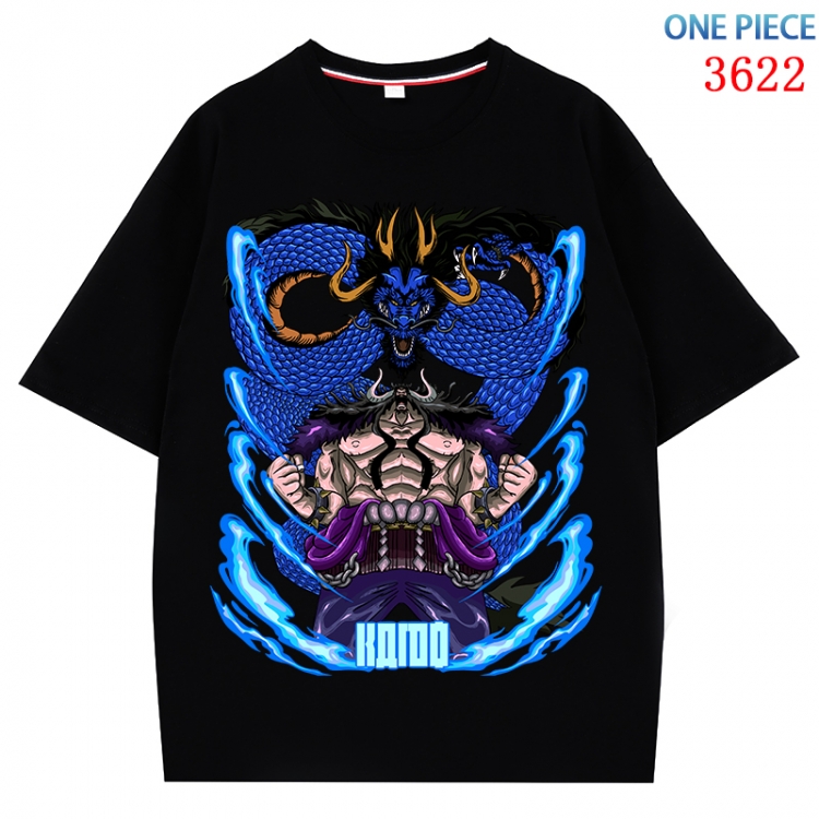One Piece  Anime Pure Cotton Short Sleeve T-shirt Direct Spray Technology from S to 4XL CMY-3622-2