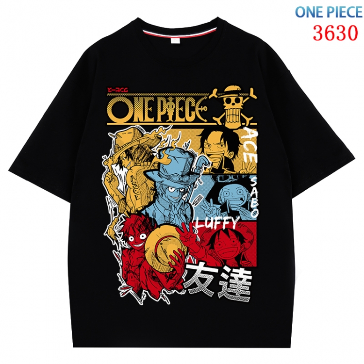 One Piece  Anime Pure Cotton Short Sleeve T-shirt Direct Spray Technology from S to 4XL CMY-3630-2