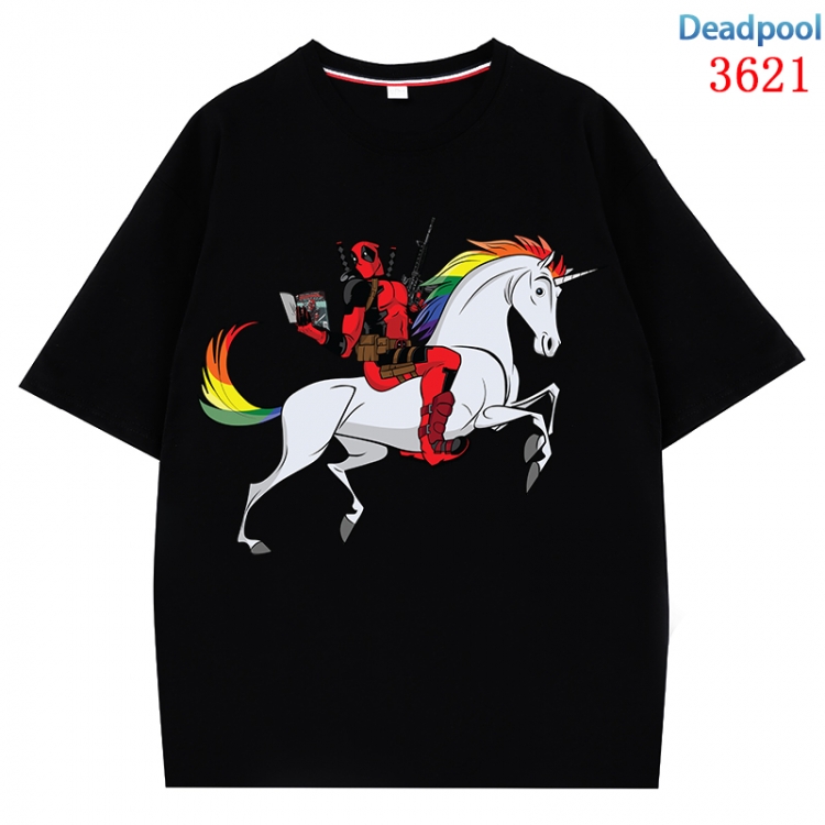 Deadpool  Anime Pure Cotton Short Sleeve T-shirt Direct Spray Technology from S to 4XL CMY-3621-2