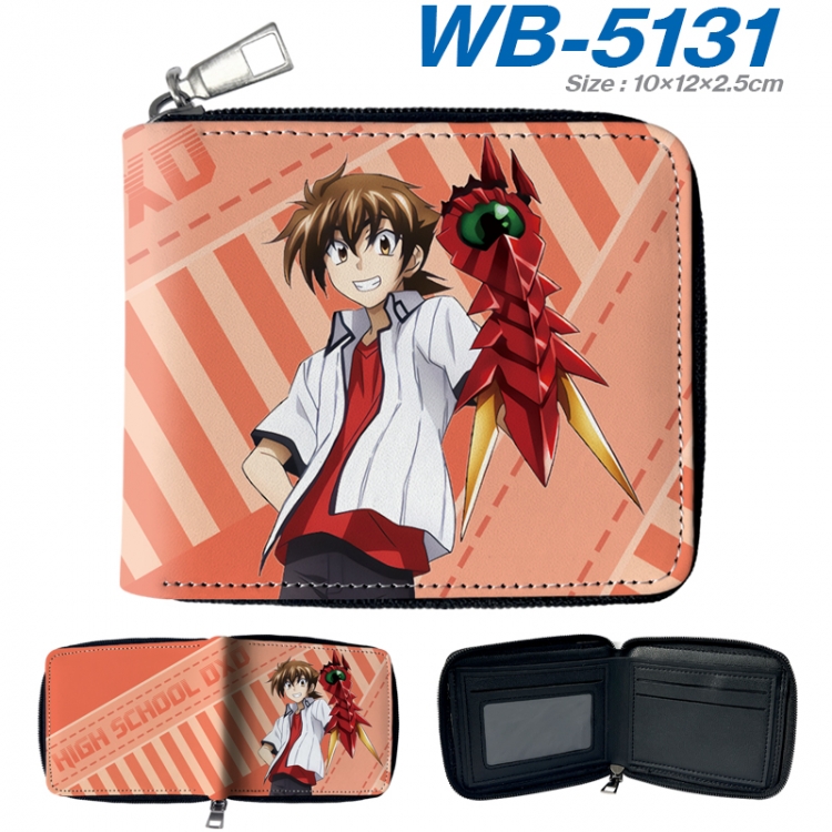 High School D×D Anime color short full zip folding wallet 10x12x2.5cm WB-5131A