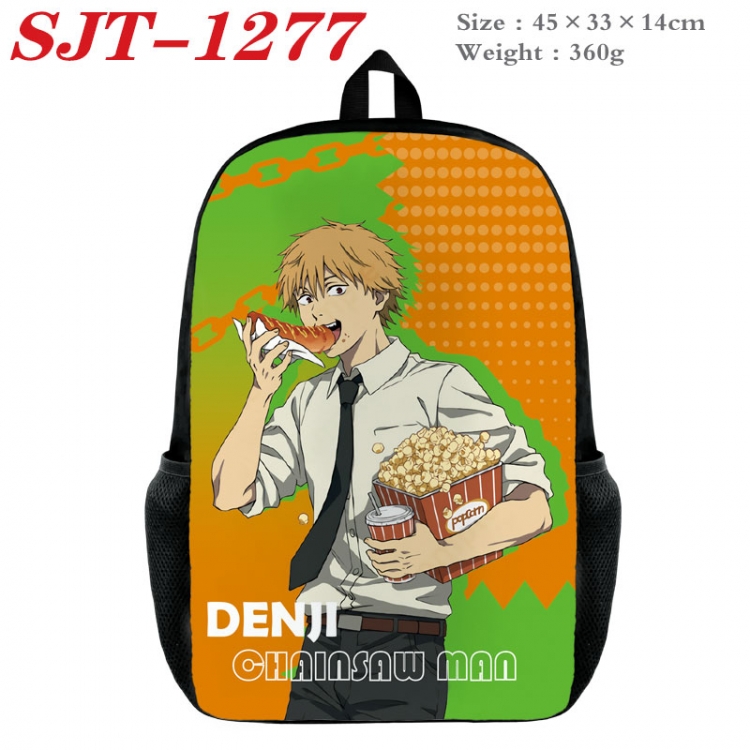 Chainsaw man Anime nylon canvas backpack student backpack 45x33x14cm  SJT-1277