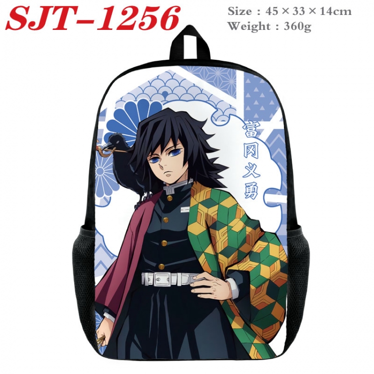 Demon Slayer Kimets Anime nylon canvas backpack student backpack 45x33x14cm  SJT-1256