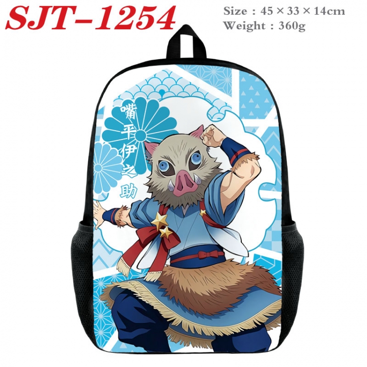 Demon Slayer Kimets Anime nylon canvas backpack student backpack 45x33x14cm SJT-1254