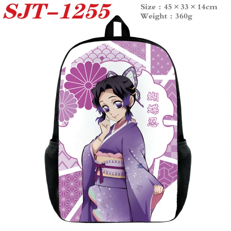 Demon Slayer Kimets Anime nylon canvas backpack student backpack 45x33x14cm SJT-1255