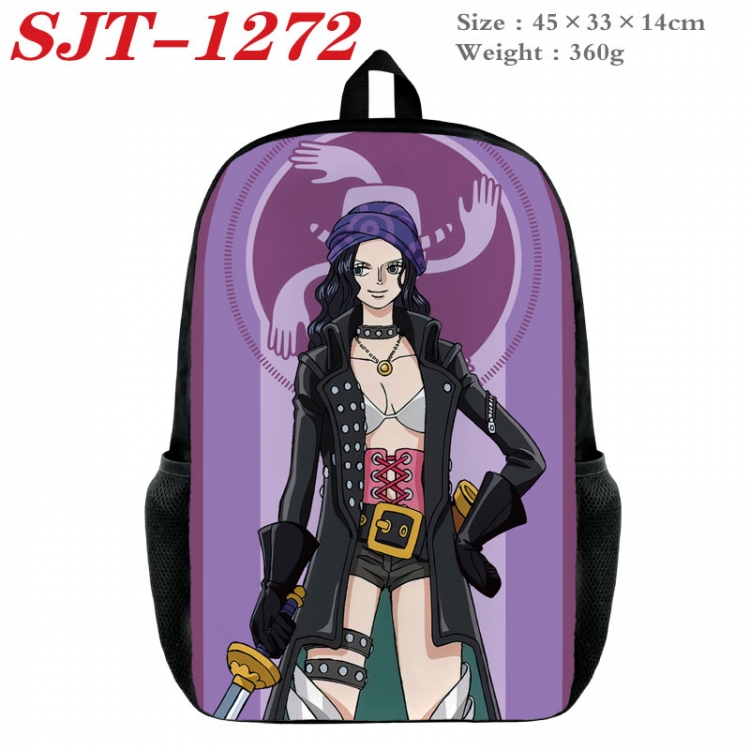 One Piece Anime nylon canvas backpack student backpack 45x33x14cm SJT-1272