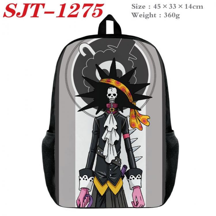 One Piece Anime nylon canvas backpack student backpack 45x33x14cm SJT-1275