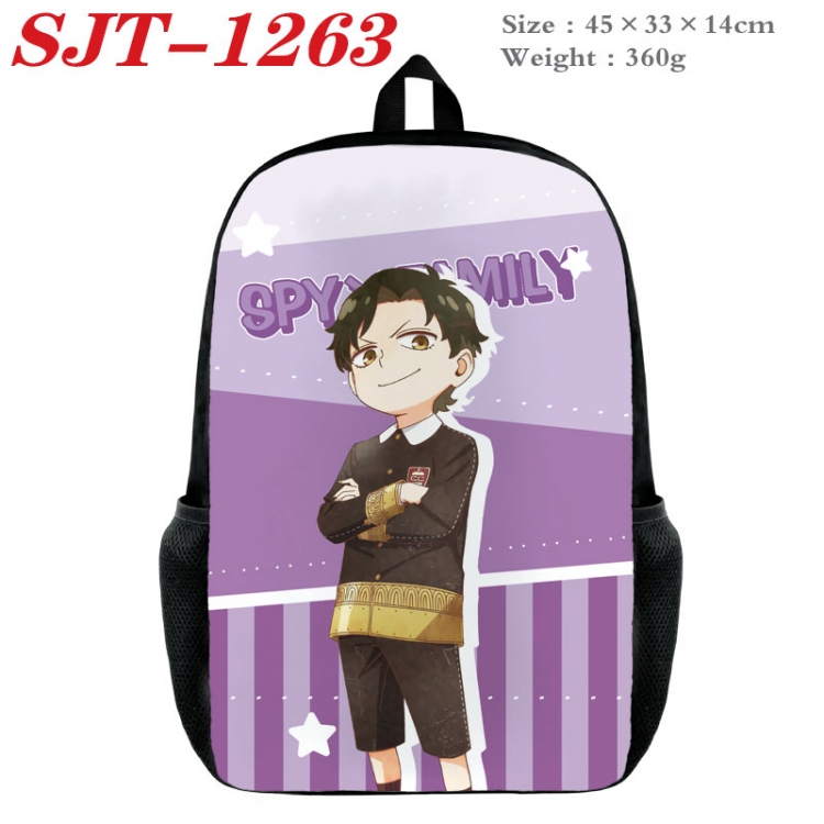 SPY×FAMILY Anime nylon canvas backpack student backpack 45x33x14cm  SJT-1263