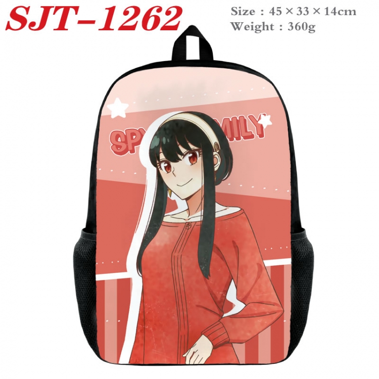 SPY×FAMILY Anime nylon canvas backpack student backpack 45x33x14cm SJT-1262