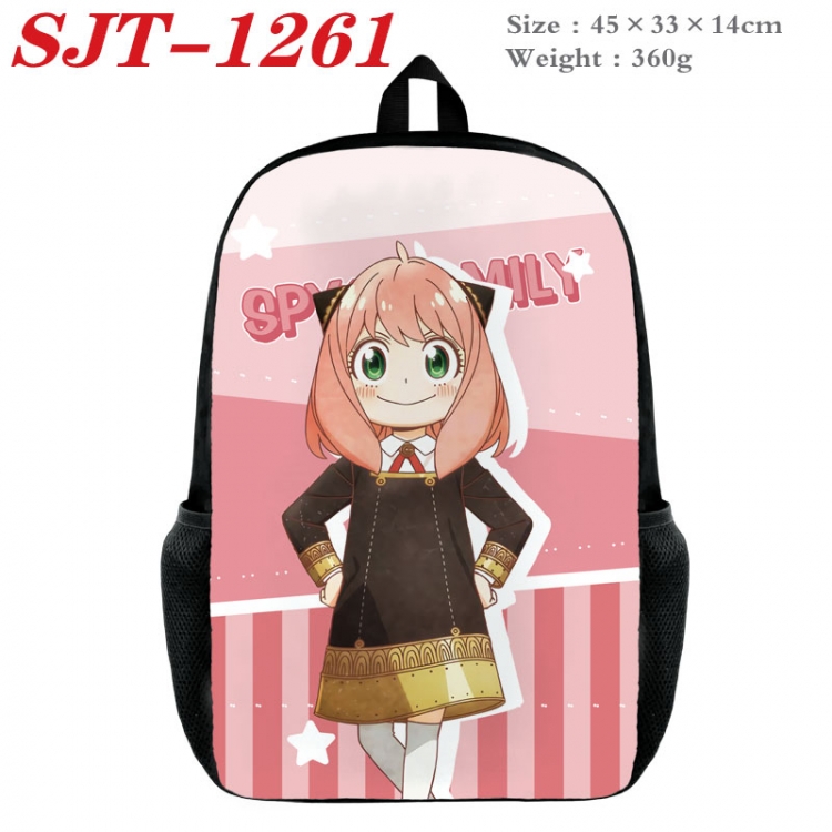 SPY×FAMILY Anime nylon canvas backpack student backpack 45x33x14cm  SJT-1261