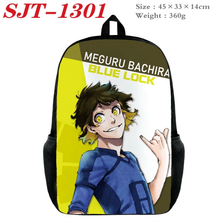 BLUE LOCK Anime nylon canvas backpack student backpack 45x33x14cm  SJT-1301