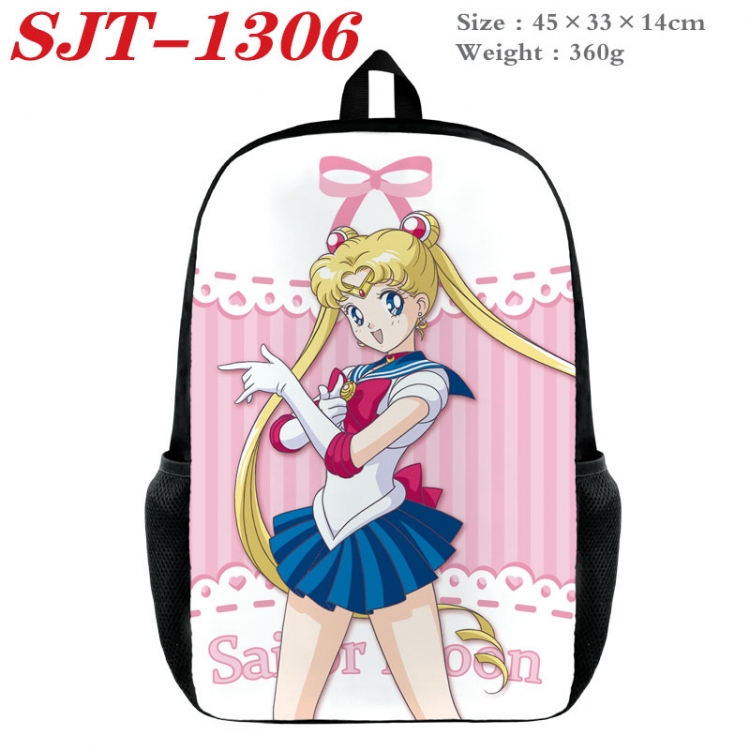 sailormoon Anime nylon canvas backpack student backpack 45x33x14cm SJT-1306