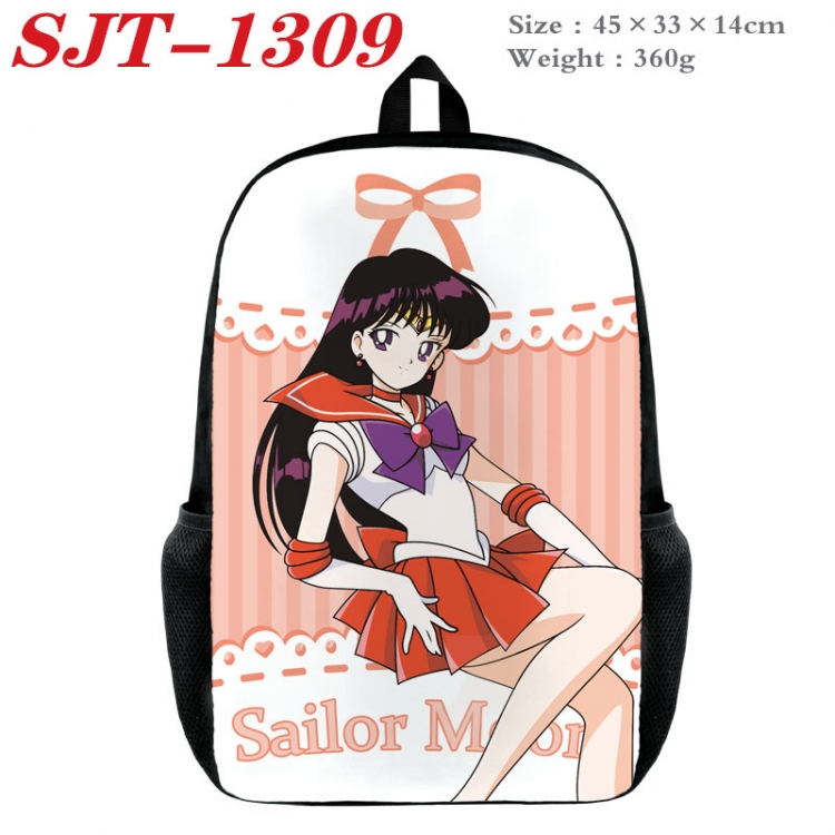 sailormoon Anime nylon canvas backpack student backpack 45x33x14cm  SJT-1309