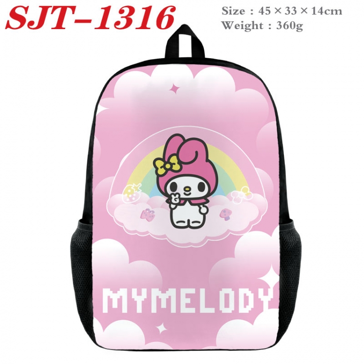 Sanrio Anime nylon canvas backpack student backpack 45x33x14cm  SJT-1316