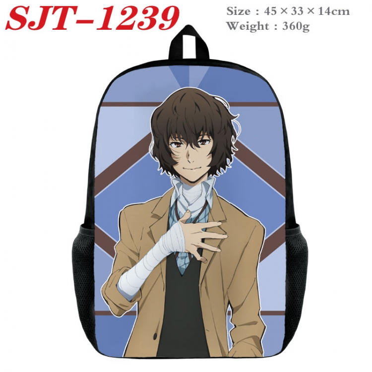 Bungo Stray Dogs Anime nylon canvas backpack student backpack 45x33x14cm  SJT-1239