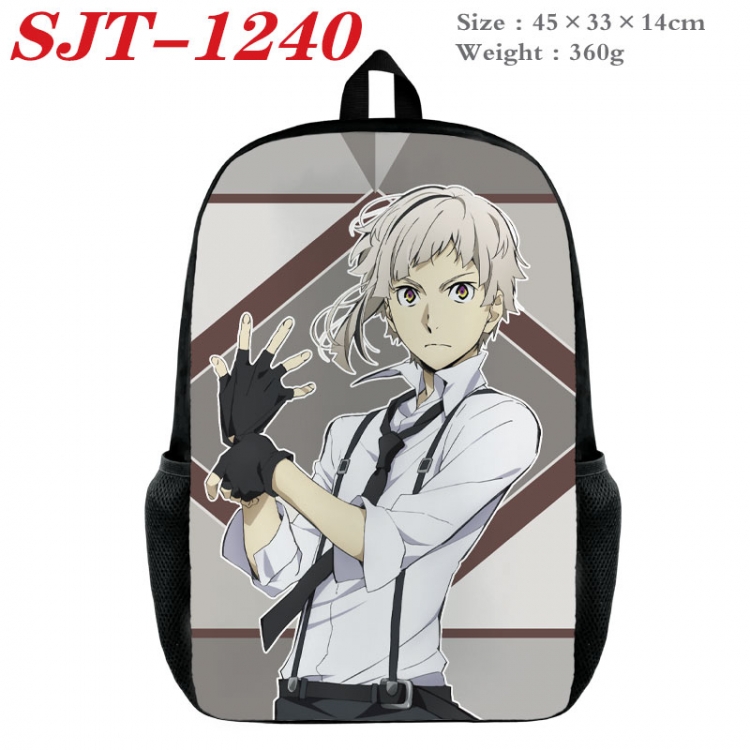 Bungo Stray Dogs Anime nylon canvas backpack student backpack 45x33x14cm  SJT-1240