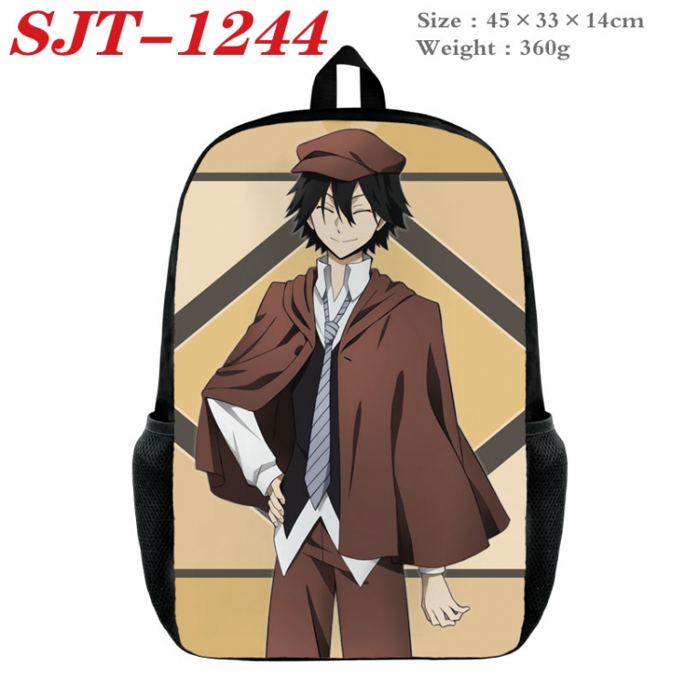 Bungo Stray Dogs Anime nylon canvas backpack student backpack 45x33x14cm  SJT-1244