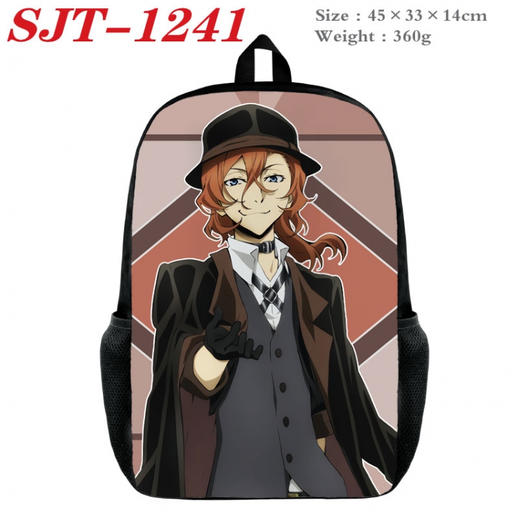 Bungo Stray Dogs Anime nylon canvas backpack student backpack 45x33x14cm SJT-1241