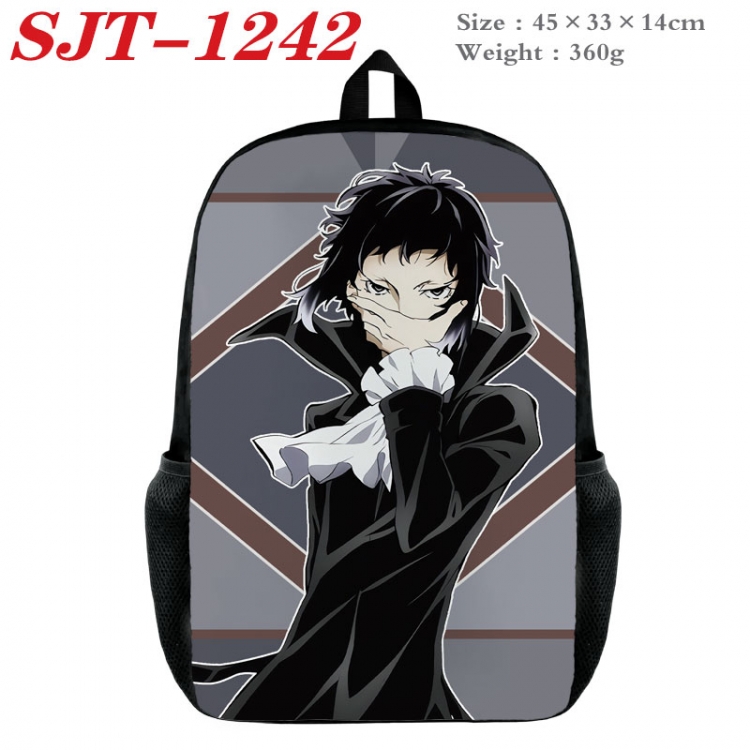 Bungo Stray Dogs Anime nylon canvas backpack student backpack 45x33x14cm SJT-1242