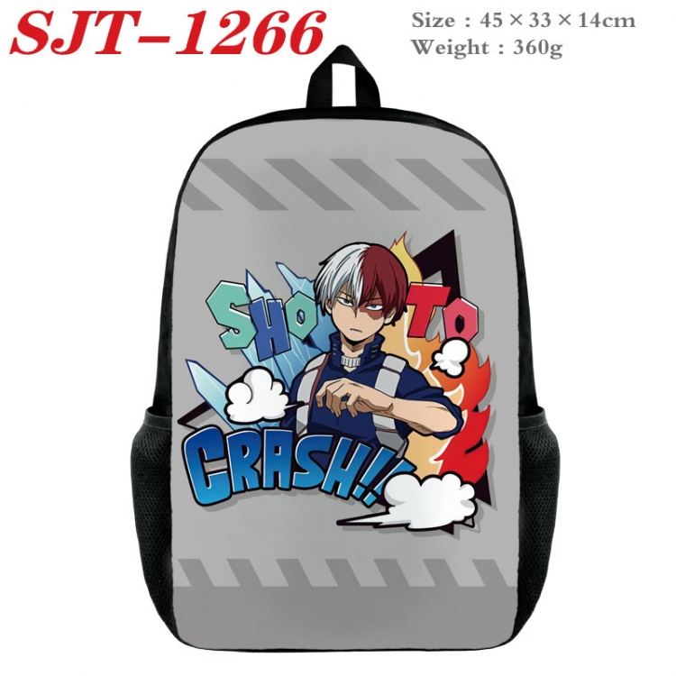 My Hero Academia Anime nylon canvas backpack student backpack 45x33x14cm  SJT-1266