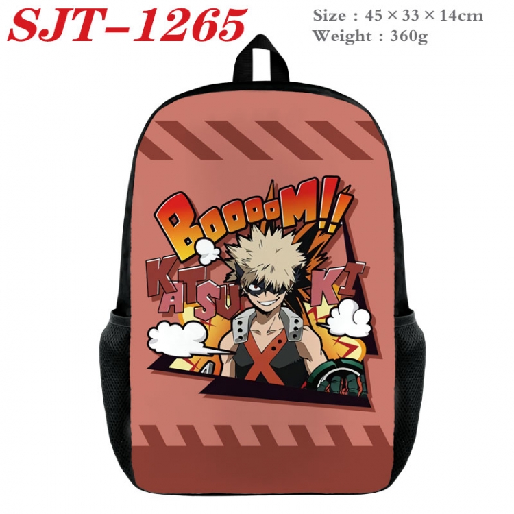 My Hero Academia Anime nylon canvas backpack student backpack 45x33x14cm SJT-1265