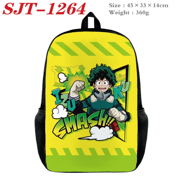 My Hero Academia Anime nylon canvas backpack student backpack 45x33x14cm SJT-1264