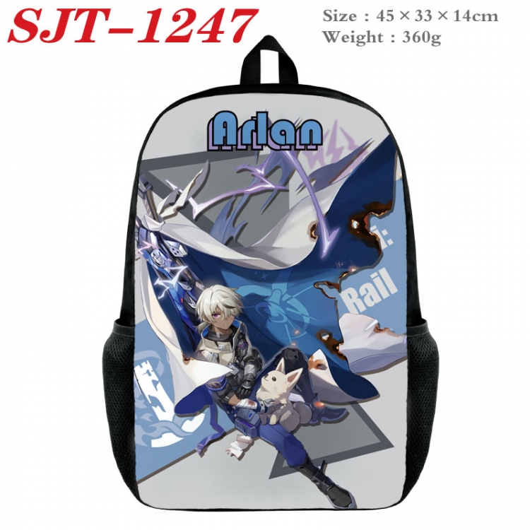Honkai: Star Rail Anime nylon canvas backpack student backpack 45x33x14cm  SJT-1247