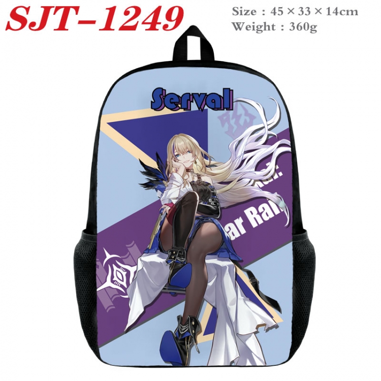 Honkai: Star Rail Anime nylon canvas backpack student backpack 45x33x14cm SJT-1249