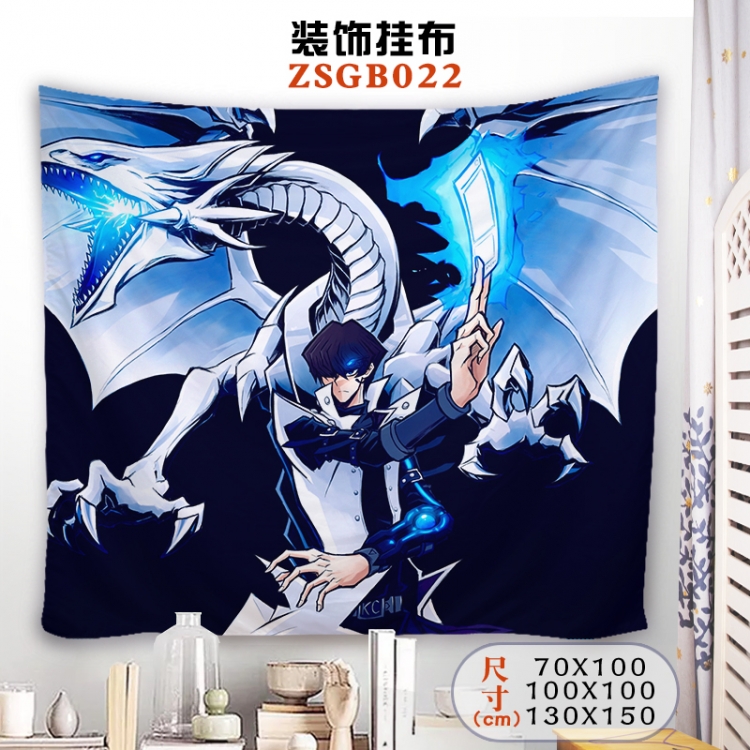 Yugioh Anime tablecloth decoration hanging cloth 130X150 supports customization ZSGB022
