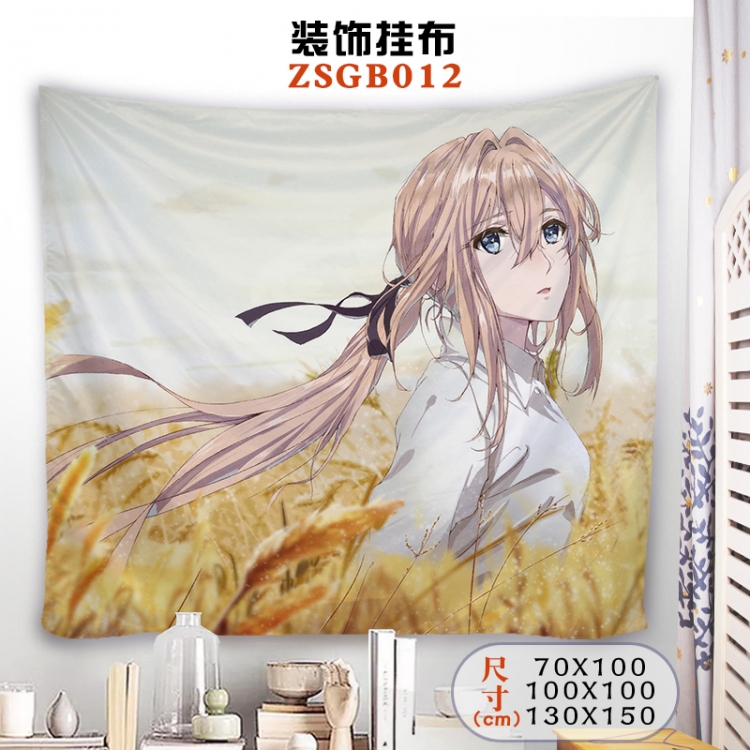 Violet Evergarden Anime tablecloth decoration hanging cloth 130X150 supports customization ZSGB012