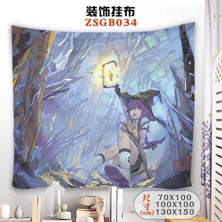 Mushoku Tensei  Anime tablecloth decoration hanging cloth 130X150 supports customization ZSGB034