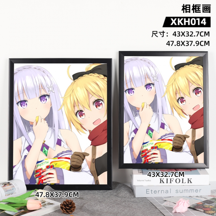 Re:Zero kara Hajimeru Isekai Seikatsu Anime peripheral frame painting 43X32.7cm, supports customization of individual im